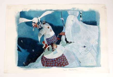 Dautremer Rebecca Illustration... | DAUTREMER Rebecca Illustration pour le roman Anchichok? Aquarelle Dessin... | Vermot et Associés