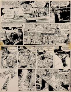 Giraud | Blueberry - Le cheval de fer Encre de Chine pour la planche 25 de | Millon