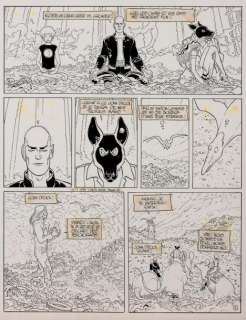 Moebius | L’Incal - Ce qui est en haut Encre de Chine pour la planche 8 de | Millon
