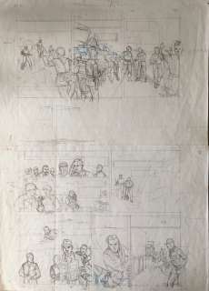 Blake & Mortimer T15 - Crayonné original (p.58) - L’étrange rendez-vous - (2000) | Catawiki