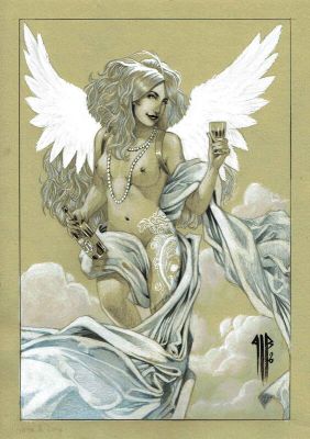 Philippe Bringel | Fille tatouée - l’ange des vignes | 2DGalleries