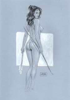 Pin Up - De Luca - original artwork - Page volante - (2019) | Catawiki