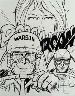 Pauwels/Michel Vaillant. Dessin orignal inedit/Concept de… | Dagoty