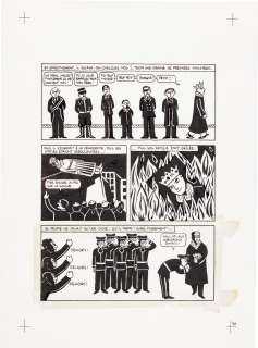 Marjane Satrapi | Persepolis (Original Book Art, page 39) | Sotheby’s