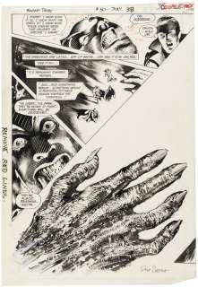 SWAMP THING #50 DPS ORIGINAL ART COMIC BOOK PAGE PAIR BY RICK VEITCH.