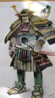 Follet, René - Dessin original en couleur - Samourai (2007) | Catawiki