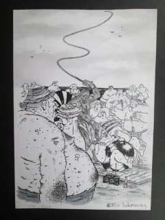 Schreurs, Eric - Originele tekening - Gepubliceerd in ’Recreatie’ - Alles Door Oefening (1985) | Catawiki