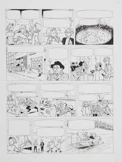 Craenhals | Les 4 As, planche n°32 Ã  l’encre de Chine de l’Ã… | Banque Dessinée