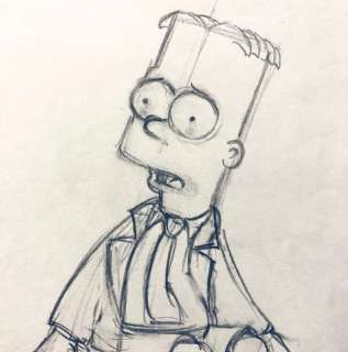 The Simpsons - BART - Original Animation Drawing - Matt Groening EP07/S06 - EO - (1994) | Catawiki