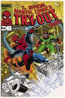 THE OFFICIAL MARVEL COMICS TRYOUT BOOK UNUSED OLD STORE STOCK. | Hake’s