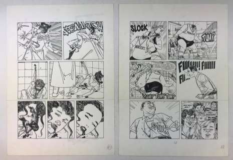 Dylan Dog n. 5 - 2x tavole originali "L’uccisore di mostri" - (1995) | Catawiki