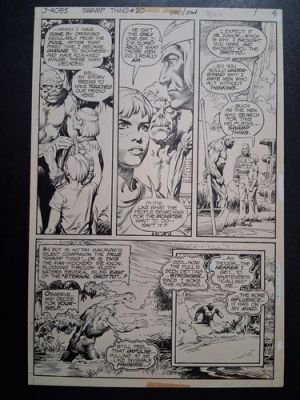 Nestor Redondo Swamp Thing #20 pg #4 Original Art 1975