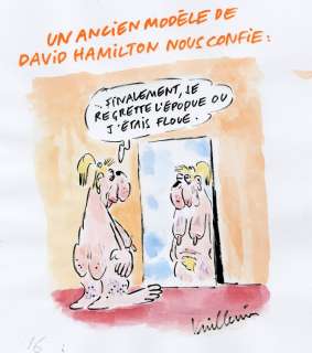 Vuillemin, Philippe - Dessin original + mise en couleur sur papier - David Hamilton (2016) | Catawiki