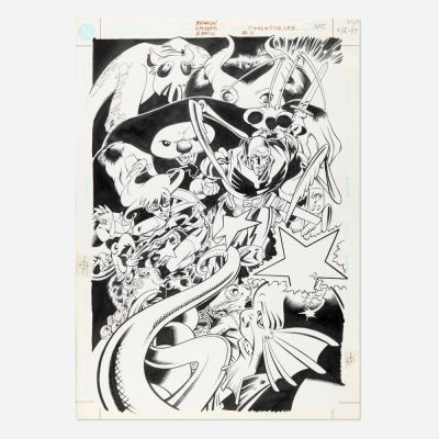 Lee Moder and Dan Davis, Stars and S.T.R.I.P.E. #11 Cover Original Art (DC Comics, 2000) | Landry Pop Auctions