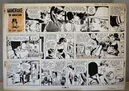 Mandrake 5-26 - Tavola originale domenicale - Page volante - EO - (1968) | Catawiki