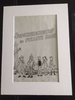 Pom (Jozef Van Hove) - Originele tekening - Piet Pienter en Bert Bibber - Superbrandstof en pikante saus | Catawiki