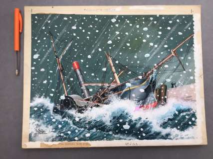 Piroton, Arthur   - Illustration originale en couleurs directes sur carton épais | Catawiki