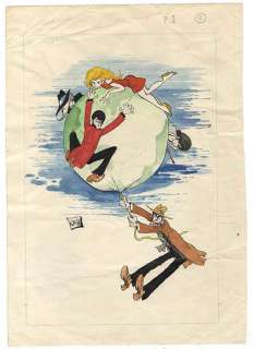 Monkey Punch Handwritten color manuscript "Lupin III"