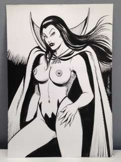 Zora La Vampira  - Birago Balzano - Illustrazione Originale firmata - Page volante | Catawiki