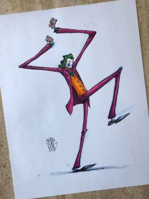 Joker Original Art by Skottie Young | Raremarq (Buy It Now)
