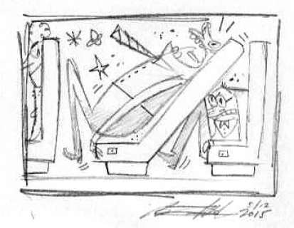 Bob Staake | Washington Post - Airplane Seat A-Hole ($35.00) | Comic Art Collective