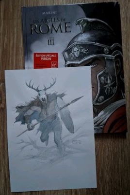 DESSIN ORIGINAL de E. MARINI "LES AIGLES DE ROME" SIGNÉ + T3 ÉD. LIMITÉE VIRGIN | eBay Europe