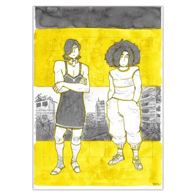 Anne Masse | Asphalte Sauvage - Couverture originale | Achetez de l’Art