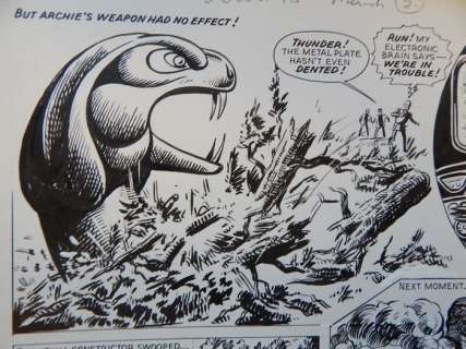 Kearon, Edward - Originele pagina - Archie, de man van Staal - Robot Archie and The World of the Future - (1970) | Catawiki