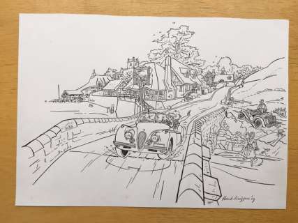 Franka - Originele tekening - Vrij werk: Jaguar 150 - (2019) | Catawiki