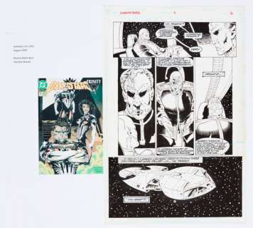 Darkstars # 11 pg 6 original artwork (D.C. Comics 1993). Pencils by… | Comic Book Auctions ltd