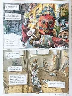  - Marco Corona - tavola originale "L‘Ombra di Walt" - acquerello 