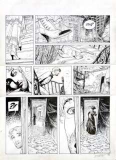 Vicomte Laurent Sasmira | Encre de Chine pour la planche 25 de cet album | Coutau Bégarie