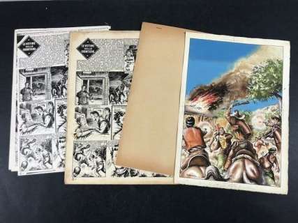 Buffalo Bill n. 6 - tavole originali, copertina + prove di stampa. | Catawiki