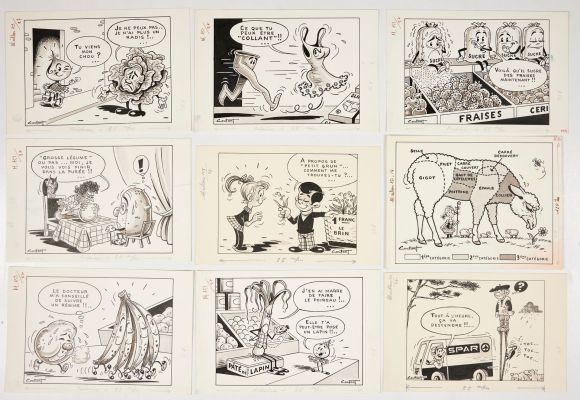 Paul Coutant - Ensemble... | Paul Coutant - Ensemble de 31 dessins originaux : Réalisations... | Tessier Sarrou