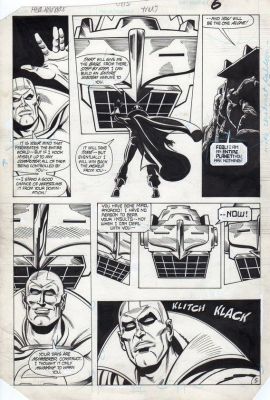 Carmine Infantino | Tavola originale per Red Tornado 4 p.5. Cm.28 x 42. DC Comics. Year 1985. Inks by McLaghlin. | Art e Fumetto
