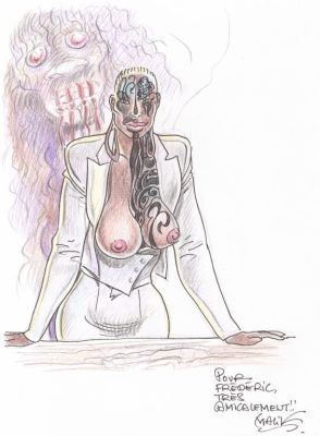 Lot 212 - Malik. Dessin original dédicacé Archie Cash