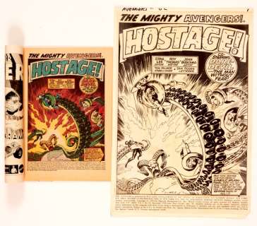 Avengers # 82 splash page original artwork (1970) by John Buscema.… | Comic Book Auctions ltd