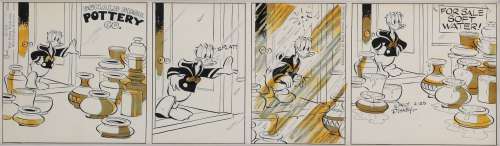 Al Taliaferro original â€œDonald Duckâ€ daily comic strip. | Profiles in History