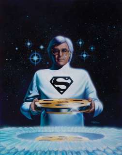 Cinefantastique cover art of Superman director Richard Donner by Roger Stine. | Profiles in History