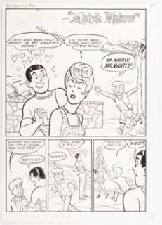 Bill Vigoda (attributed) Archie’s Pals ’n’ Gals #18 Complete 6-Page Story "Match Maker!" Original Art (Archie, 196... (Total: 6 Original Art) | Heritage