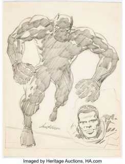 Jack Kirby - Black Panther Illustration Original Art (c. 1970s).... | Heritage