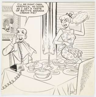 Bob White - Laugh Comics #140 Cover Original Art (Archie Comics, 1962)....