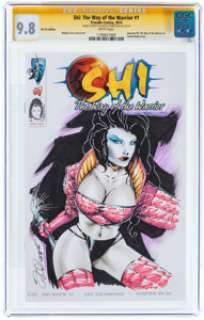 Shelby Robertson Shi: The Way of the Warrior #1 Cover Sketch Original Art Vet Tix Edition - Signature Series (Crus...