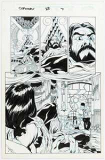 ChrisCross - ChrisCross and Anibal Rodriguez Captain Marvel #22 Story Page 7 Original Art (Marvel, 2001)....