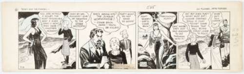 Caniff, Milton | Milton Caniff Terry and the Pirates Daily Comic Strip Original Art dated 3-16-35 (Chicago Tribune, 1935). ... | Heritage