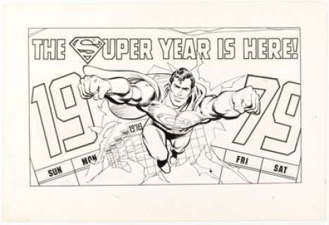 Dc Artist | DC Artist Superman 1979 House Ad Illustration Original Art (DC, 1979).... | Heritage