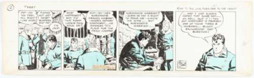 Caniff, Milton | Milton Caniff Terry and the Pirates Daily Comic Strip Original Art dated 3-16-37 (Chicago Tribune/NY News Syndicate Inc., 1937... | Heritage
