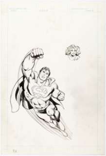 Dc Artist | DC Artist - Superman and Supergirl Illustration Original Art (DC, c. 1980-90s).... | Heritage