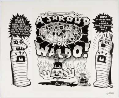 Deitch, Kim | Kim Deitch A Shroud for Waldo! Title Page Autographed Original Art (Fantagraphics Books, 1992).... | Heritage