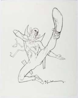 Sienkiewicz, Bill | Bill Sienkiewicz - Iron Fist Illustration Original Art (undated).... | Heritage
